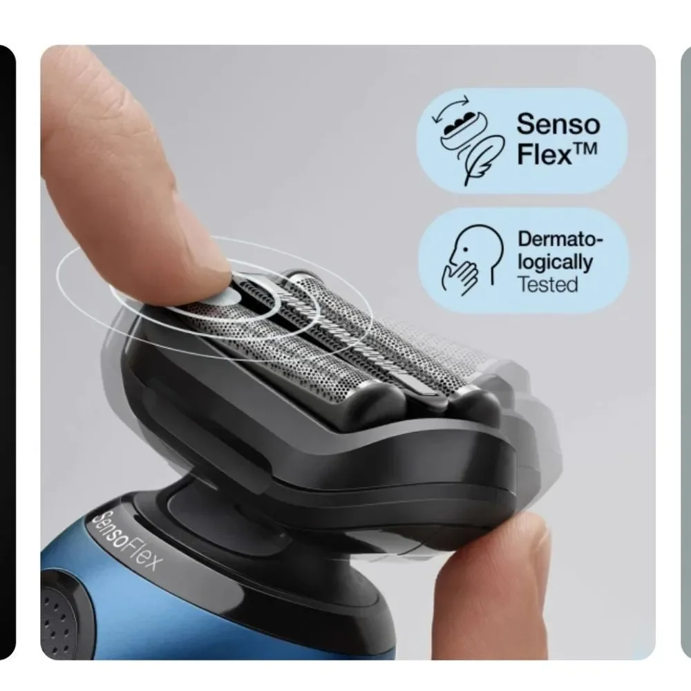 Braun Electric Razor for Men, Series 6 6072cc SensoFlex Electric Foil Shaver
